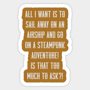 Airship Getaway Sticker